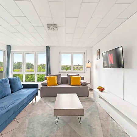 아파트 Sunshine - 4 Personen Airport Messe Mit Tg-garage 오스트필던